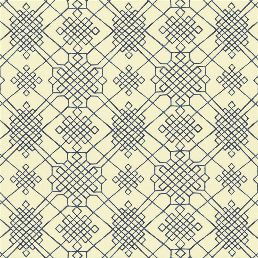 Dara Indigo by Kasmir Designer Fabric See sample 55% Linen
45% Cotton
 CHINA 15,000 Wyzenbeek Double Rubs </p><p>Repeat: Horizontal: 13 4/8 inches and Vertical: 13 4/8 inches 54 - Swanky Fabrics -