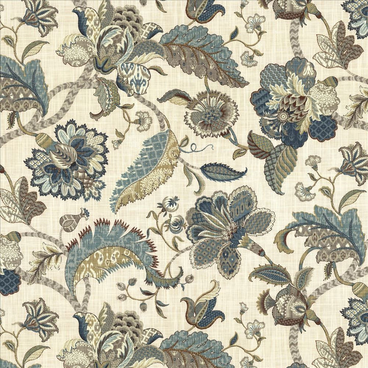 Darby Hill French Blue  by Kasmir Designer Fabric 5081 100% Cotton
 USA 15,000 Wyzenbeek Double Rubs Horizontal: 54 inches and Vertical: 27 inches 54  - Swanky Fabrics -