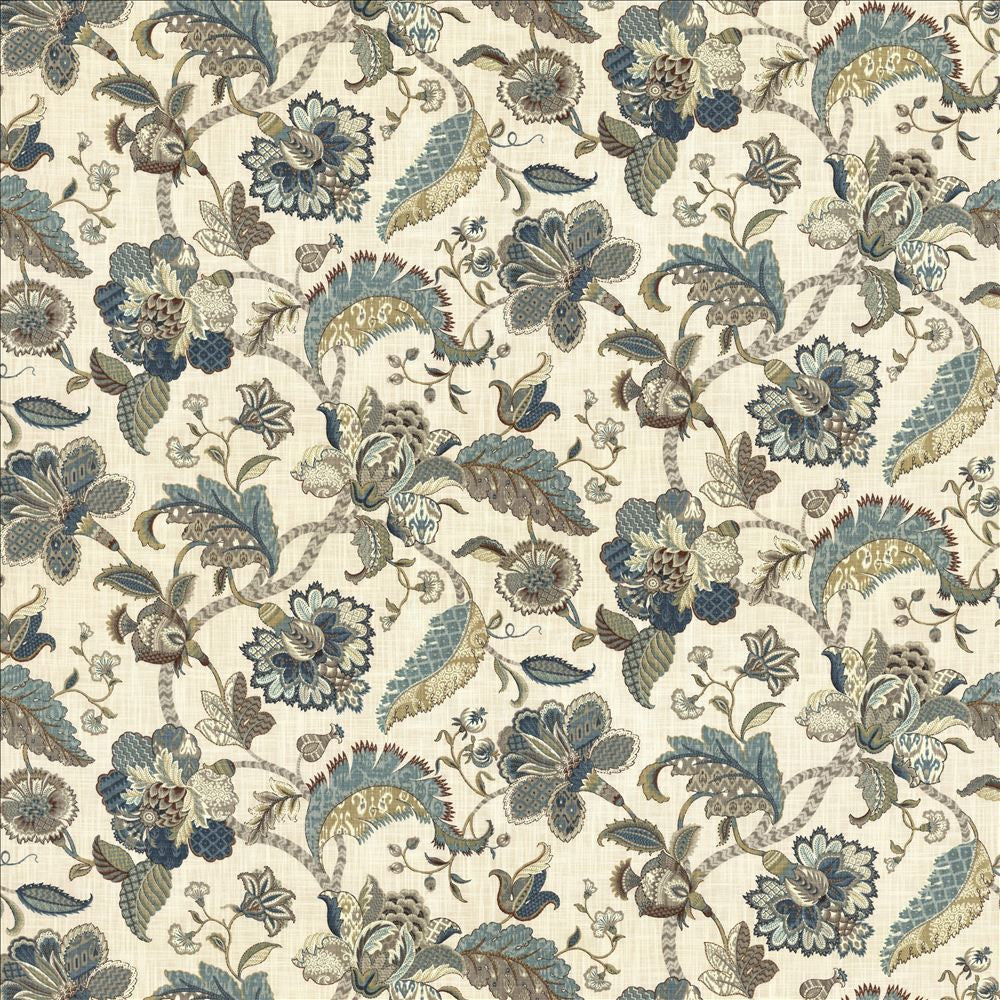 Darby Hill French Blue by Kasmir Designer Fabric 5081 100% Cotton
 USA 15,000 Wyzenbeek Double Rubs </p><p>Repeat: Horizontal: 54 inches and Vertical: 27 inches 54 - Swanky Fabrics -