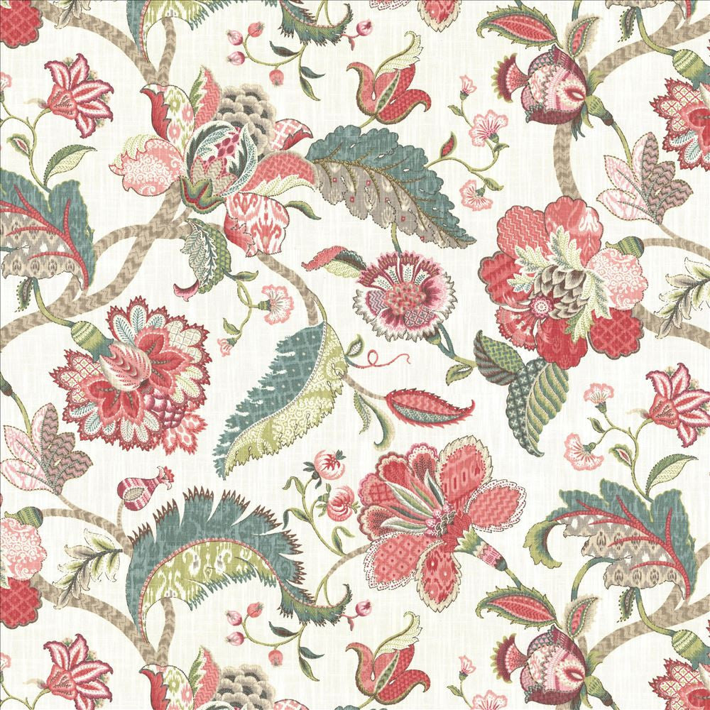 Darby Hill Raspberry by Kasmir Designer Fabric 5080 100% Cotton
 USA </p><p>Repeat: Horizontal: 54 inches and Vertical: 27 inches 54 - Swanky Fabrics -