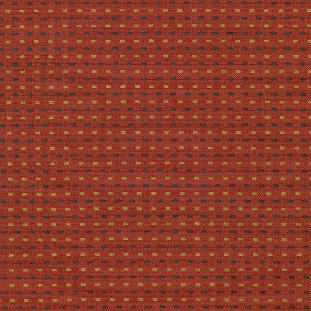 Dash It Paprika by Kasmir Designer Fabric 5070 100% Polyester CHINA 3,000 Wyzenbeek Double Rubs Horizontal: 4/8 inches and Vertical: 4/8 inches 54 - 58 - Swanky Fabrics -