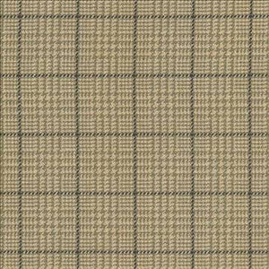 Dashing Plaid Khaki by Kasmir Designer Fabric