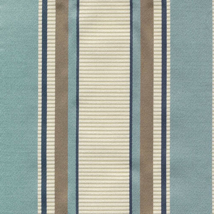 Delano Stripe Lagoon by Kasmir Designer Fabric 1421 61% Cotton
39% Polyester
 INDIA 30,000 Wyzenbeek Double Rubs </p><p>Repeat: Horizontal: 3 7/8 inches and Vertical: N/A 54 - Swanky Fabrics -
