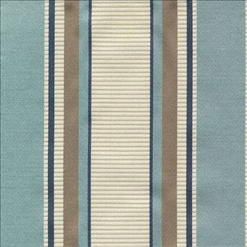 Delano Stripe Lagoon by Kasmir Designer Fabric 1421 61% Cotton 39% Polyester INDIA 30,000 Wyzenbeek Double Rubs H: 3 7/8 inches, V: N/A 54 - 55 - Swanky Fabrics - Kasmir