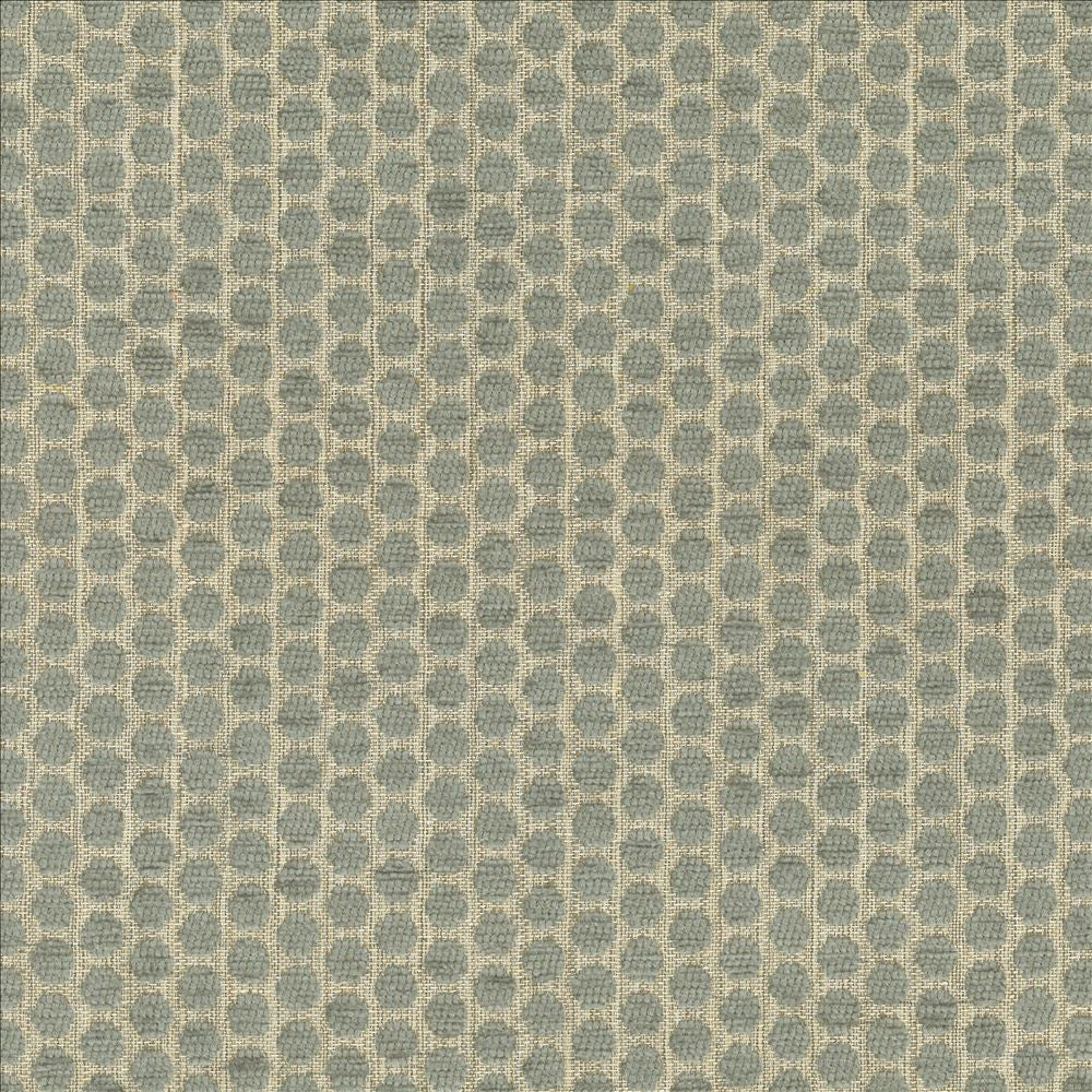 Delightful Dots Blue Haze by Kasmir Designer Fabric 1441 42% Acrylic 33% Polyester 25% Cotton TURKEY 31,000 Martindale Cycles Horizontal: 1 inches and Vertical: 5/8 inches 54 - Swanky Fabrics -
