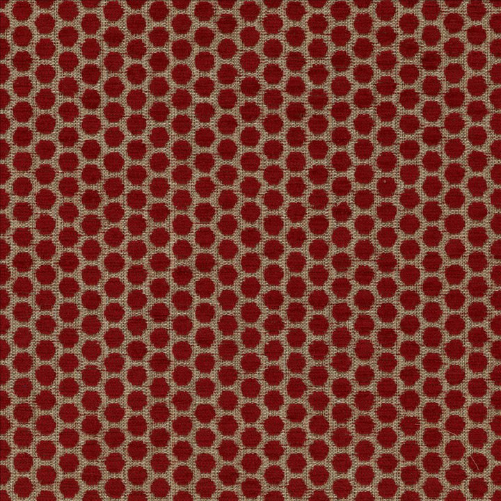 Delightful Dots Lipstick by Kasmir Designer Fabric 1440 42% Acrylic
33% Polyester
25% Cotton
 TURKEY 31,000 Martindale Cycles </p><p>Repeat: Horizontal: 1 inches and Vertical: 5/8 inches 54 - Swanky Fabrics -