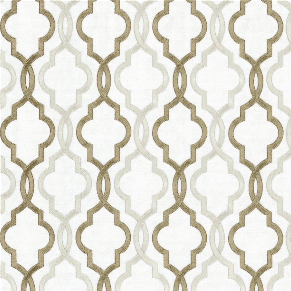 Della Ivory by Kasmir Designer Fabric 5156 88% Rayon 12% Polyester INDIA Not Tested Horizontal: 4 6/8 inches and Vertical: 6 3/8 inches 51 - 56 - Swanky Fabrics -