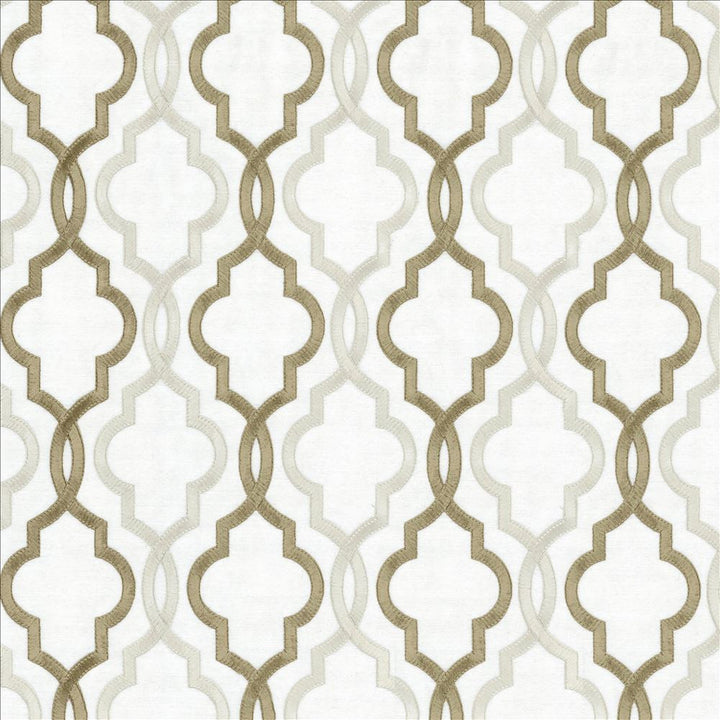 Della Ivory by Kasmir Designer Fabric 5111 88% Rayon 12% Polyester INDIA Not Tested Horizontal: 4 6/8 inches and Vertical: 6 3/8 inches 51 - 56 - Swanky Fabrics -