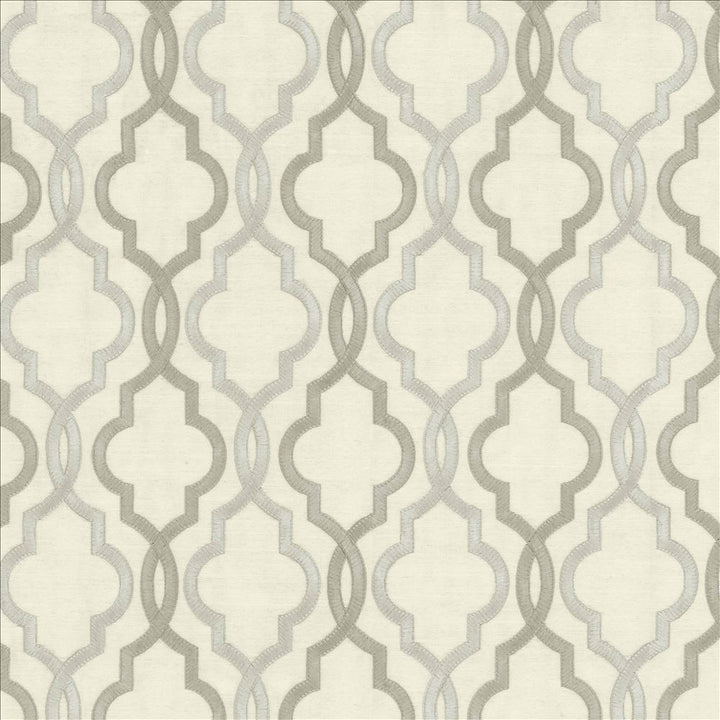 Della Platinum by Kasmir Designer Fabric 5156 88% Rayon 12% Polyester INDIA Not Tested Horizontal: 4 6/8 inches and Vertical: 6 3/8 inches 51 - 56 - Swanky Fabrics -