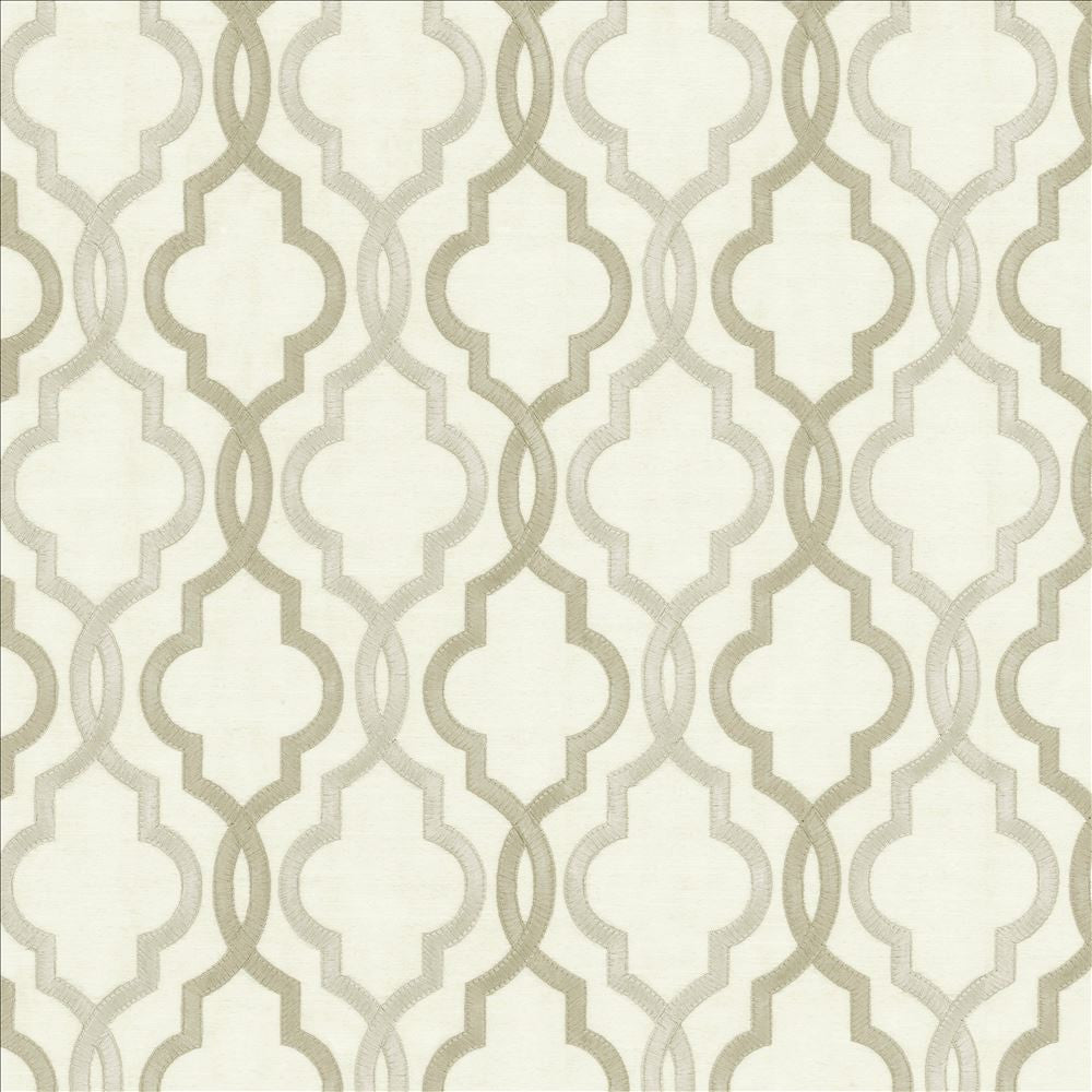 Della Platinum by Kasmir Designer Fabric See sample 88% Rayon
12% Polyester
 INDIA Not Tested </p><p>Repeat: Horizontal: 4 6/8 inches and Vertical: 6 3/8 inches 51 - Swanky Fabrics -