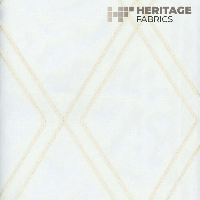 Devon Champagne by Heritage Designer Fabric - 100% Polyester Turkey Horizontal: 6.75" and Vertical: 9.5" 54" - Swanky Fabrics -
