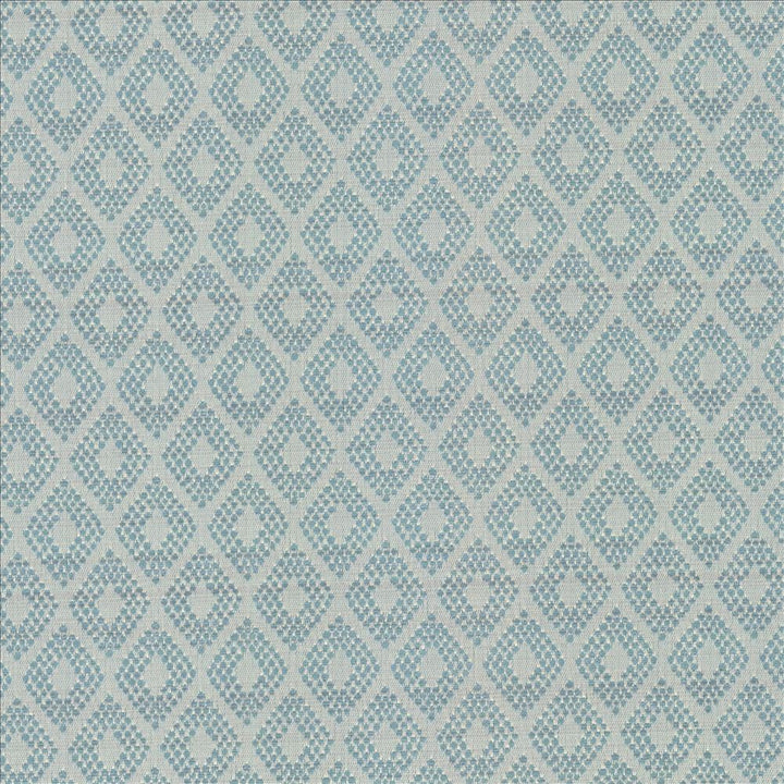 Diamond Brite Pool by Kasmir Designer Fabric 5089 43% Polyester
32% Rayon
25% Cotton
 USA </p><p>Repeat: Horizontal: 3 6/8 inches and Vertical: 3 6/8 inches 56 - 57 - Swanky Fabrics -