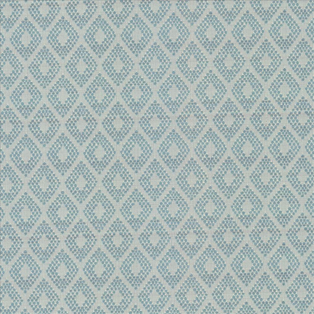 Diamond Brite Pool by Kasmir Designer Fabric 5089 43% Polyester
32% Rayon
25% Cotton
 USA 51,000 Wyzenbeek Double Rubs </p><p>Repeat: Horizontal: 3 6/8 inches and Vertical: 3 6/8 inches 56 - Swanky Fabrics -