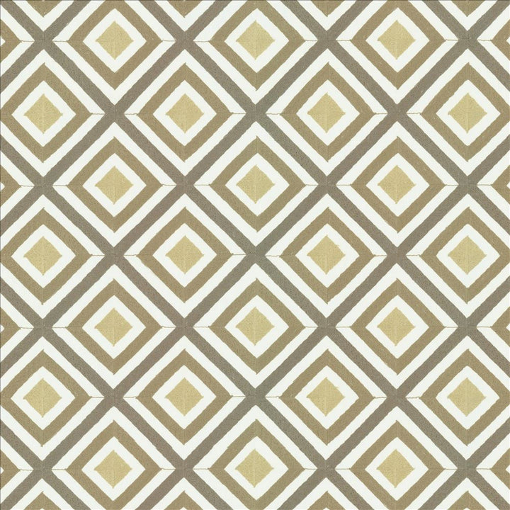 Diamond Lattice Metallic by Kasmir Designer Fabric 1457 52% Cotton
48% Polyester
 INDIA 30,000 Wyzenbeek Double Rubs </p><p>Repeat: Horizontal: 4 5/8 inches and Vertical: 4 5/8 inches 52 - Swanky Fabrics -