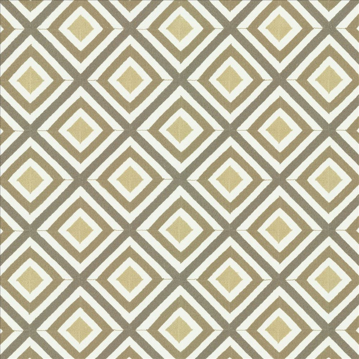 Diamond Lattice Metallic by Kasmir Designer Fabric 1457 52% Cotton
48% Polyester
 INDIA </p><p>Repeat: Horizontal: 4 5/8 inches and Vertical: 4 5/8 inches 54 - Swanky Fabrics -