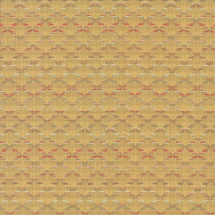 Diamonside Gold by Kasmir Designer Fabric 5086 55% Polyester
45% Rayon
 CHINA </p><p>Repeat: Horizontal: 1 2/8 inches and Vertical: 4/8 inches 55 - Swanky Fabrics -
