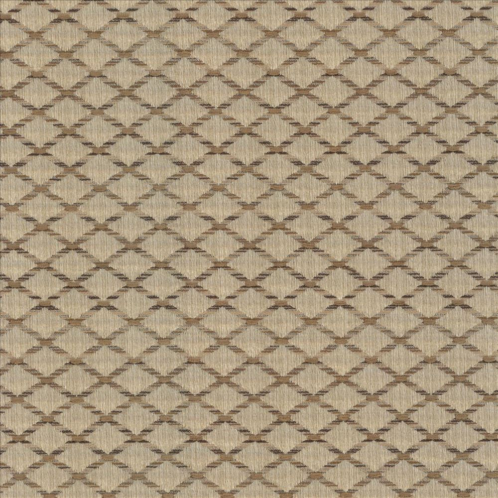 Diamonside Latte by Kasmir Designer Fabric 5083 55% Polyester
45% Rayon
 CHINA 25,000 Wyzenbeek Double Rubs </p><p>Repeat: Horizontal: 1 2/8 inches and Vertical: 4/8 inches 55 - Swanky Fabrics -