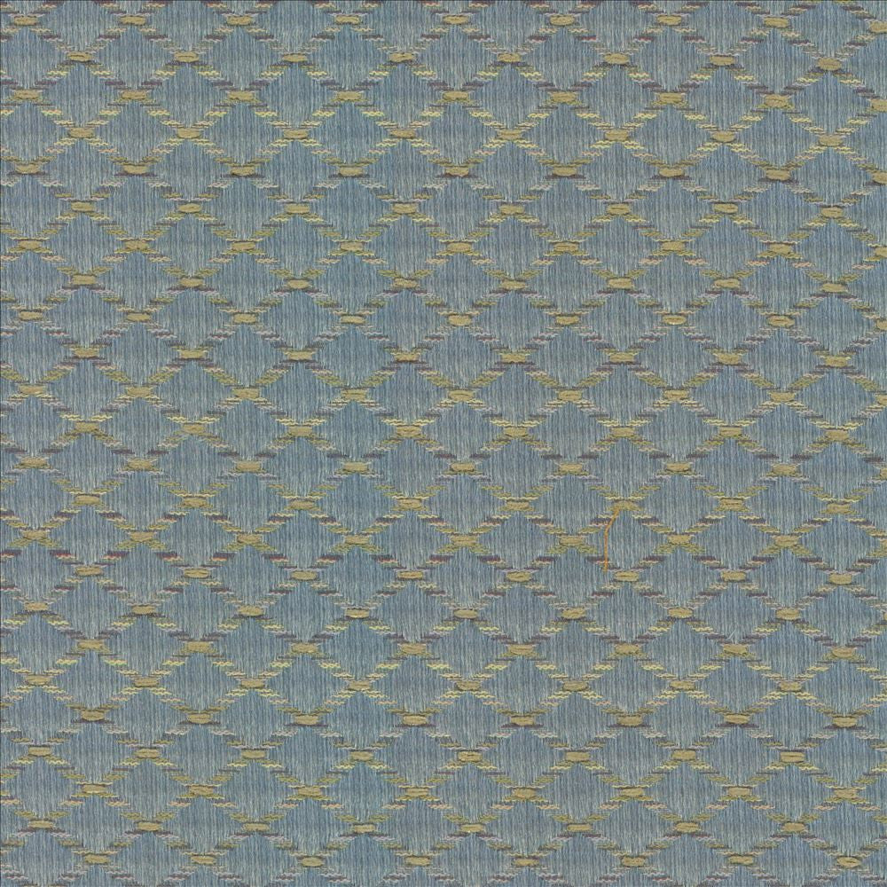 Diamonside Sea by Kasmir Designer Fabric 5089 55% Polyester
45% Rayon
 CHINA </p><p>Repeat: Horizontal: 1 2/8 inches and Vertical: 4/8 inches 55 - Swanky Fabrics -