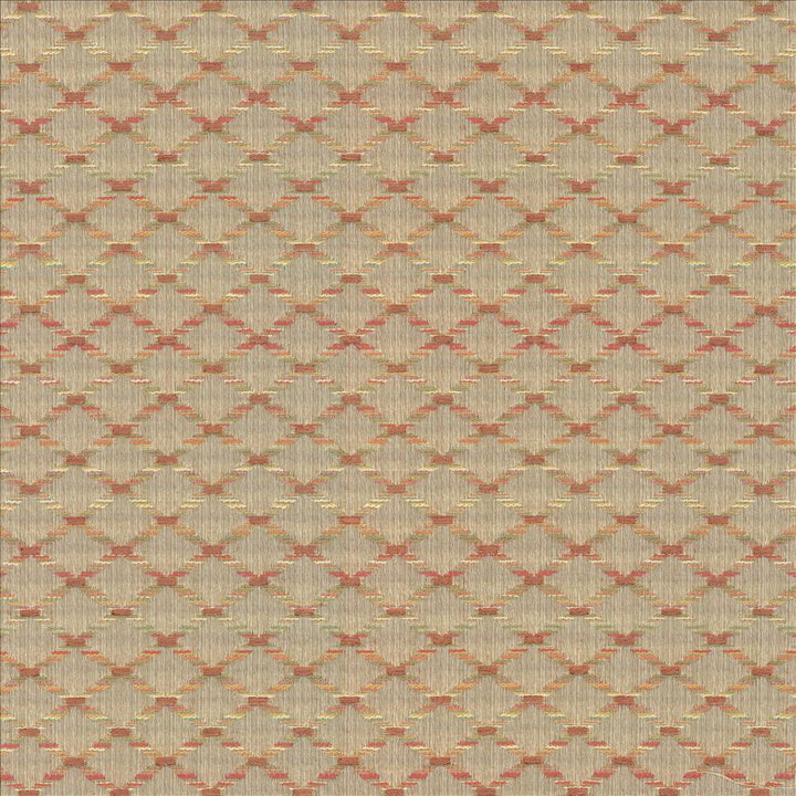 Diamonside Watermelon by Kasmir Designer Fabric 5087 55% Polyester
45% Rayon
 CHINA </p><p>Repeat: Horizontal: 1 2/8 inches and Vertical: 4/8 inches 55 - Swanky Fabrics -