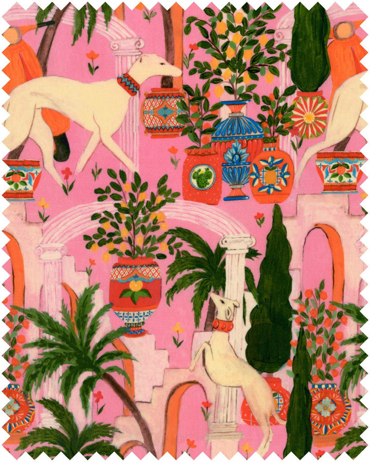 Mind The Gap Fabric DOLCE VITA Velvet (FB00131) | FB00131 | LA DOLCE VITA | Blue, Green, Ivory, Pink, Red | Fabric Carolina | https://www.fabriccarolina.com/