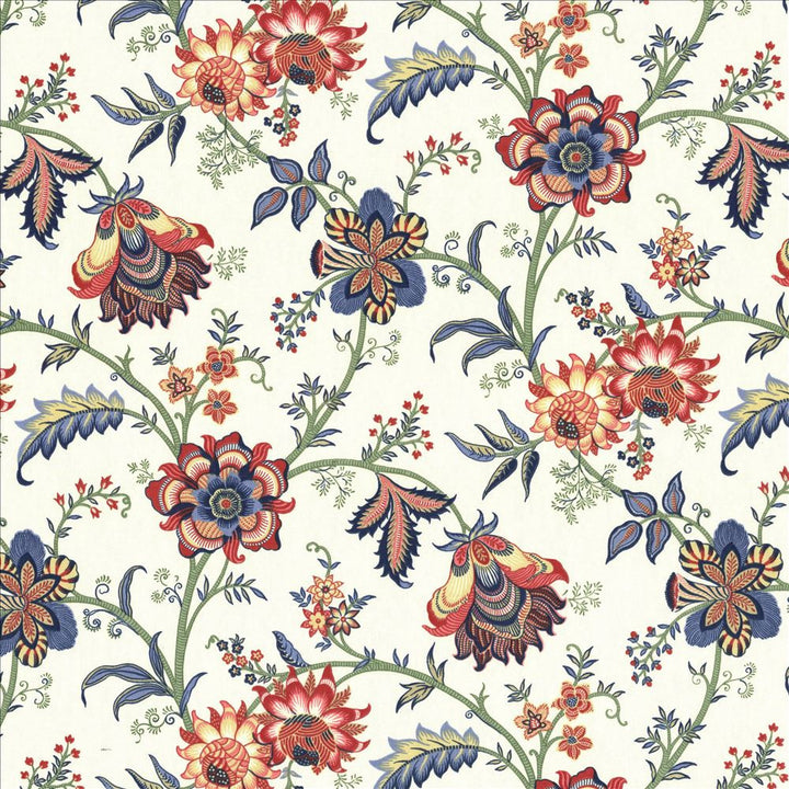 Dougherty Jewel by Kasmir Designer Fabric 5080 100% Cotton USA 15,000 Wyzenbeek Double Rubs Horizontal: 18 inches and Vertical: 18 inches 54 - Swanky Fabrics -