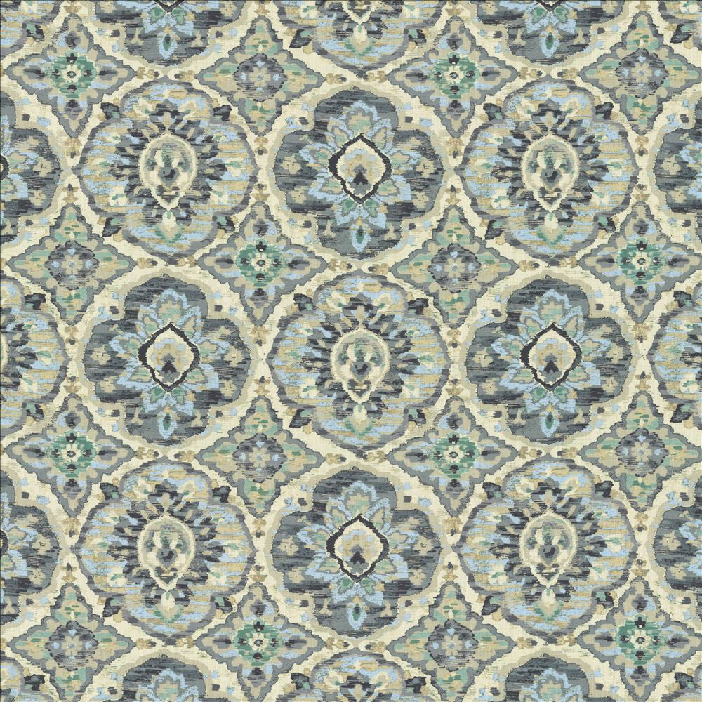 Dripstone Delft by Kasmir Designer Fabric 1467 70% Viscose
30% Linen
 SPAIN 15,000 Wyzenbeek Double Rubs </p><p>Repeat: Horizontal: 26 4/8 inches and Vertical: 26 inches 54 - Swanky Fabrics -