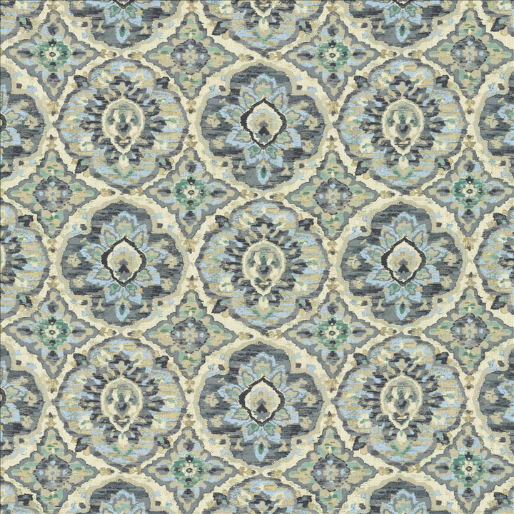 Dripstone Delft by Kasmir Designer Fabric 1467 70% Viscose
30% Linen
 SPAIN 15,000 Wyzenbeek Double Rubs </p><p>Repeat: Horizontal: 26 4/8 inches and Vertical: 26 inches 54 - Swanky Fabrics -
