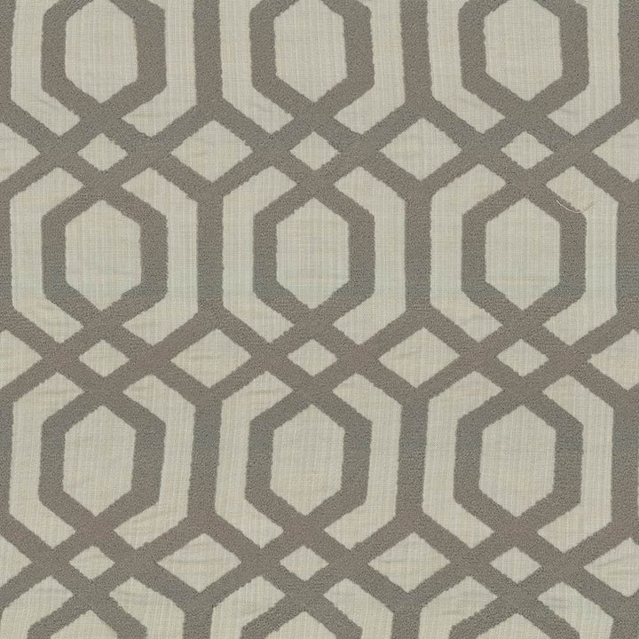 Druid Pewter by Kasmir Designer Fabric 1433 66% Polyester 30% Cotton 4% Linen Embroidery 100% Polyester INDIA Not Tested Horizontal: 8 4/8 inches and Vertical: 9 4/8 inches 51 - 56 - Swanky Fabrics -