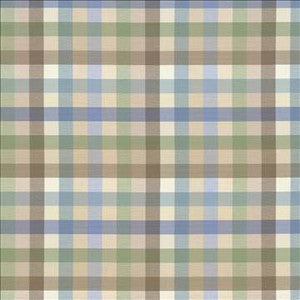 Dupuy Check Mineral by Kasmir Designer Fabric