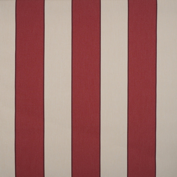 8211 Sienne Red / Linen by Sunbrella Designer Fabric Dickson North American Collection - Stripes 100% Solution Dyed Acrylic USA or Imported 10-Year Horizontal: and Vertical: 47 in. - Swanky Fabrics -