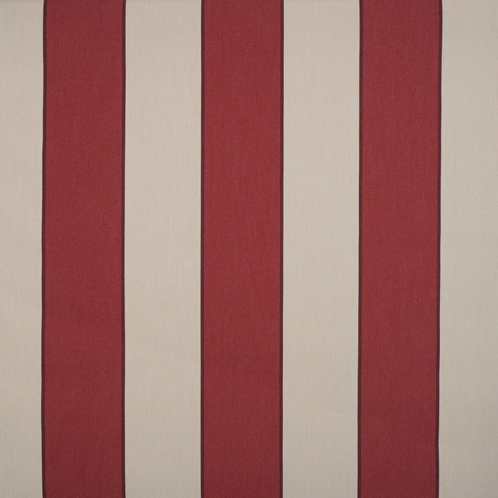 8211 Sienne Red / Linen by Sunbrella Designer Fabric Dickson North American Collection - Stripes 100% Solution Dyed Acrylic USA or Imported 10-Year Horizontal: and Vertical: 47 in. - Swanky Fabrics -