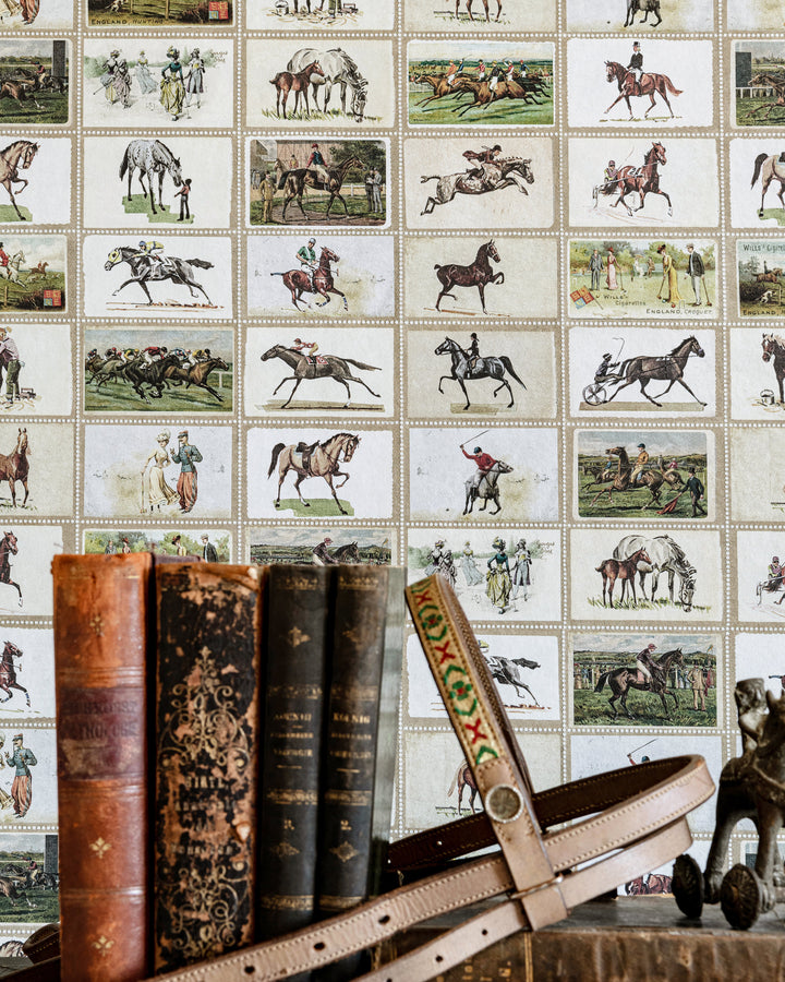 English Equestrian Stamps wallpaper by Mind the Gap (WP20631), view 3
