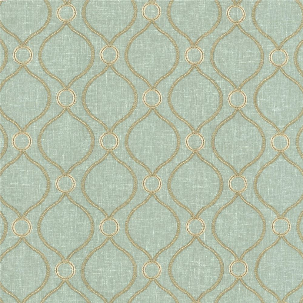 Eastlake Seaglass by Kasmir Designer Fabric 5114 70% Polyester
30% Cotton
 INDIA 7,000 Wyzenbeek Double Rubs </p><p>Repeat: Horizontal: 4 4/8 inches and Vertical: 4 4/8 inches 54 - Swanky Fabrics -