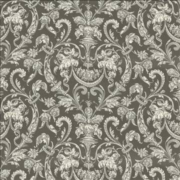 Eastover Garden Graphite by Kasmir Designer Fabric 1433 100% Linen USA 9,000 Wyzenbeek Double Rubs H: 54 inches, V: 30 inches 54 - 56 - Swanky Fabrics - Kasmir