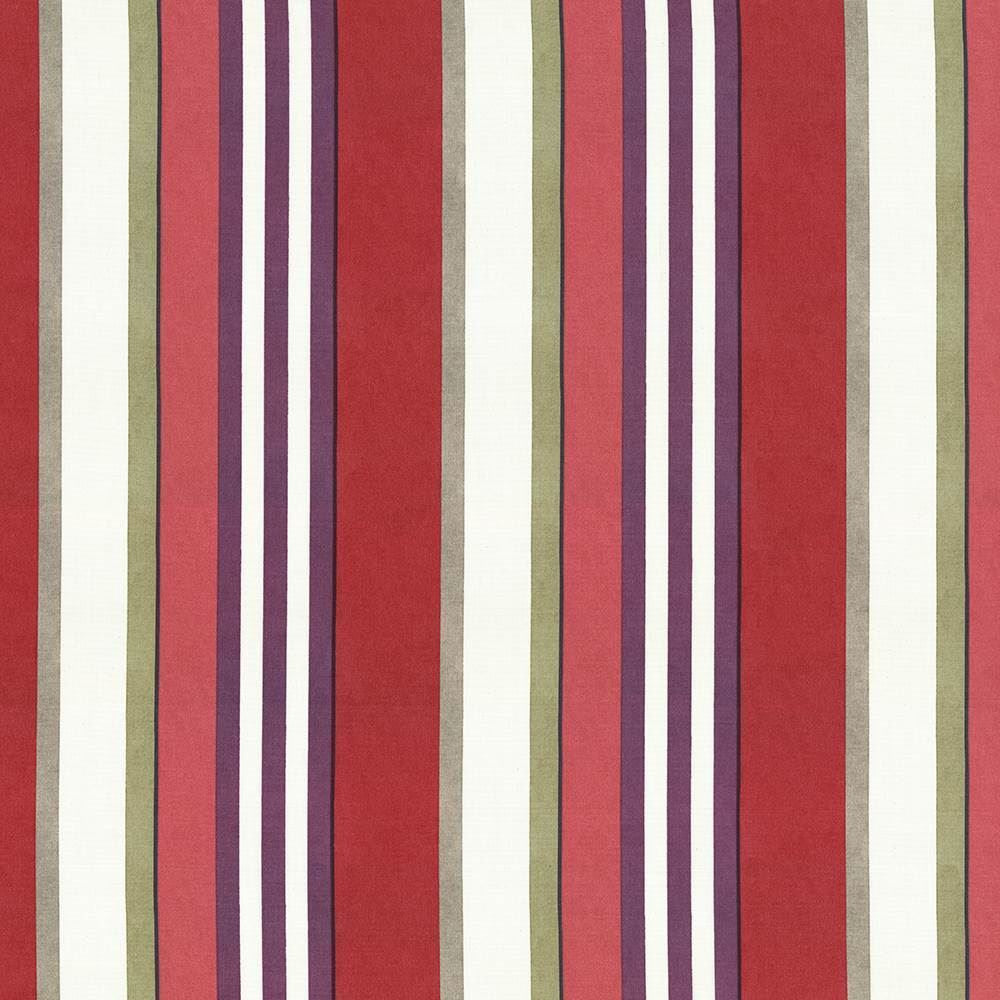 Edgemere Stripe Berry by Kasmir Designer Fabric 5075 100% Cotton
 UNITED KINGDOM </p><p>Repeat: Horizontal: 13 5/8 inches and Vertical: N/A 54 - 55 - Swanky Fabrics -