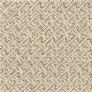 Edo Fret Fawn by Kasmir Designer Fabric