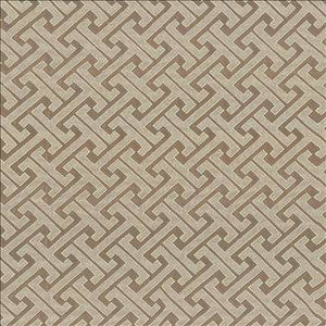 Edo Fret Taupe by Kasmir Designer Fabric