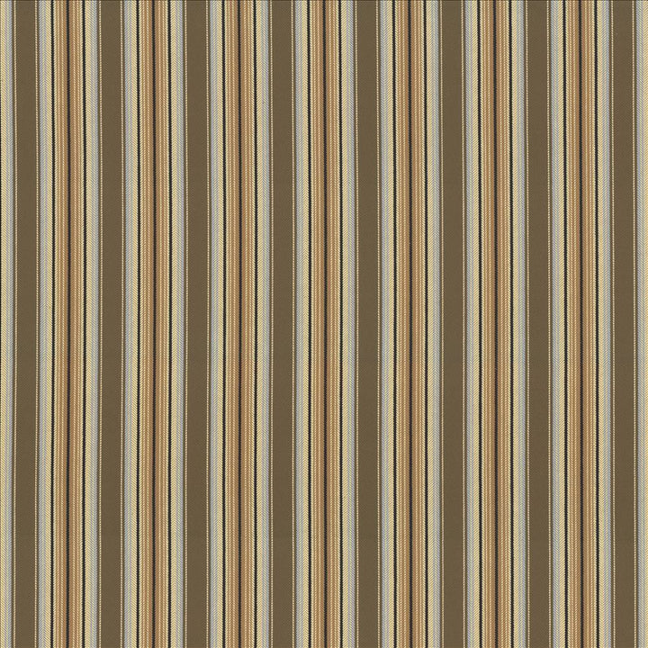 Englewood Stripe Brownstone by Kasmir Designer Fabric 1438 100% Cotton TURKEY 12,000 Wyzenbeek Double Rubs Horizontal: 3 1/8 inches and Vertical: 0 Inches 56 - 57 - Swanky Fabrics -