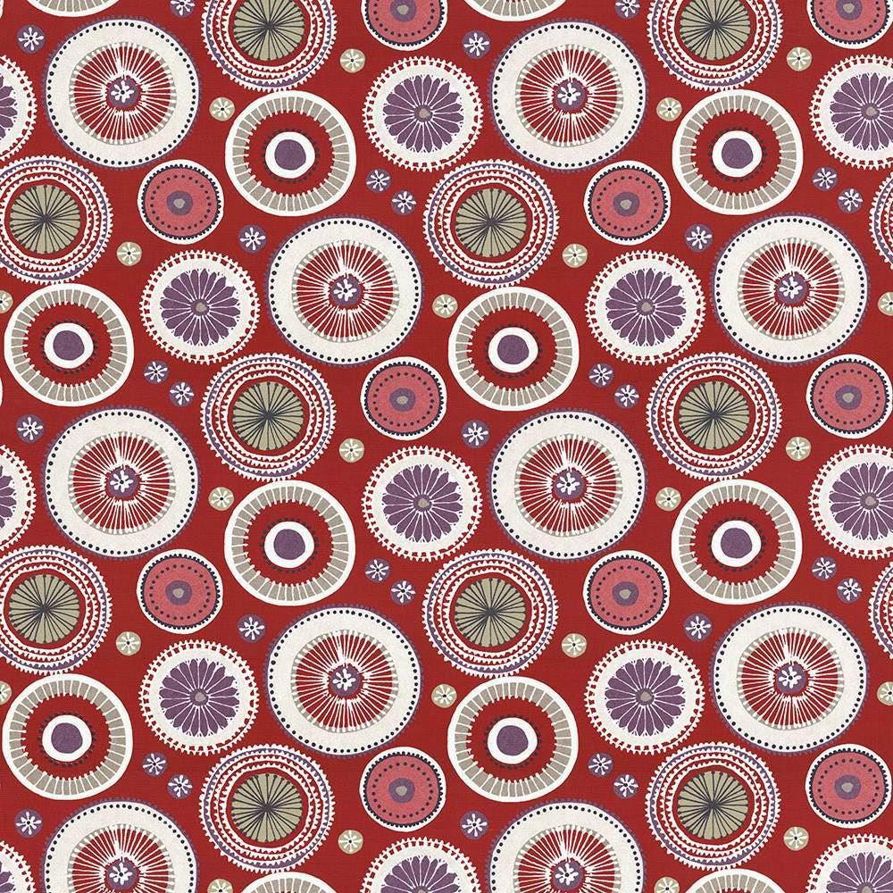 Enlightened Berry by Kasmir Designer Fabric See sample 100% Cotton
 SPAIN Not Tested </p><p>Repeat: Horizontal: 26 7/8 inches and Vertical: 24 5/8 inches 54 - Swanky Fabrics -