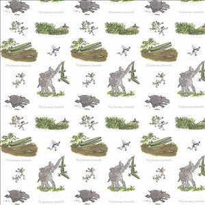 Enormous Crocodi Croc Green by Kasmir Designer Fabric