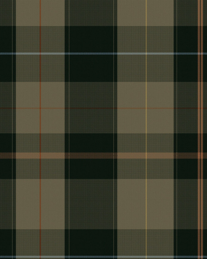Equestrian Plaid Khaki Wallpaper by Mind the Gap Designer Wallpaper THE WALLPAPER COMPENDIUM 2 Satin Matte Made in Europe Paste the wall 1 roll x 20.5 x 10.9 yards - Swanky Fabrics -