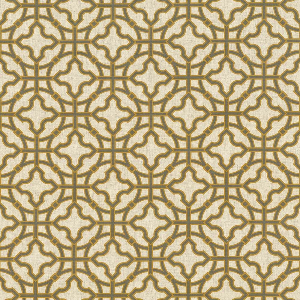 Equis Titanium by Kasmir Designer Fabric 5106 80% Polyester
20% Linen
 CHINA </p><p>Repeat: Horizontal: 8 4/8 inches and Vertical: 8 4/8 inches 57 - Swanky Fabrics -