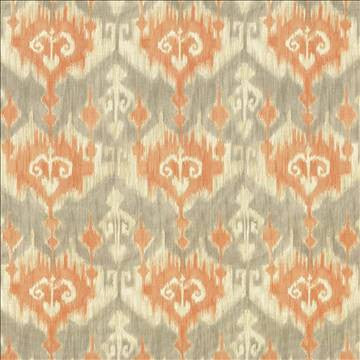 Escante Orange by Kasmir Designer Fabric 5063 100% Cotton USA 9,000 Wyzenbeek Double Rubs H: 13 4/8 inches, V: 27 inches 54 - Swanky Fabrics - Kasmir