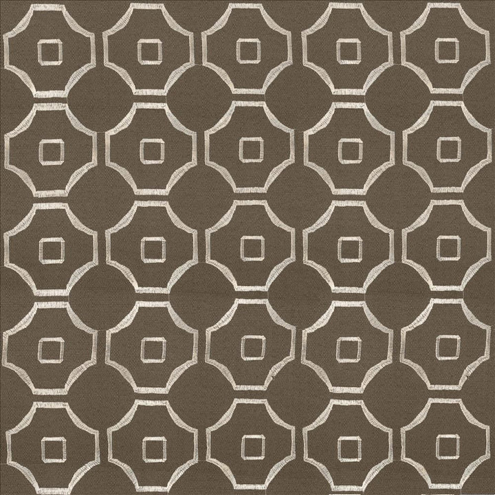 Exmore Taupe by Kasmir Designer Fabric See sample 100% Polyester
Embroidery
100% Polyester
 CHINA Not Tested </p><p>Repeat: Horizontal: 3 6/8 inches and Vertical: 3 6/8 inches 55 - Swanky Fabrics -