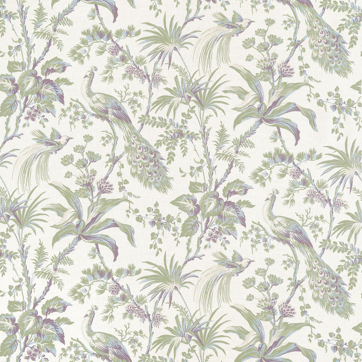 Peacock Toile Green and Plum AF57829 by Anna French Fabric Anna French Fabric Peacock Toile Green and Plum AF57829Fabric Bristol </p><p>Repeat: V: 35.50" (90.17 cm) 54.00" (137.16 cm) - Fabric Carolina -