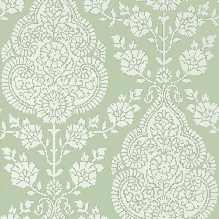 Balmuccia Damask Soft Green AT57867 by Anna French Wallpaper Anna French Wallpaper Balmuccia Damask Soft Green AT57867Wallpaper Bristol </p><p>Repeat: V: 21.00"(53.34 cm) 20.50"(52.07 cm) - Fabric Carolina -