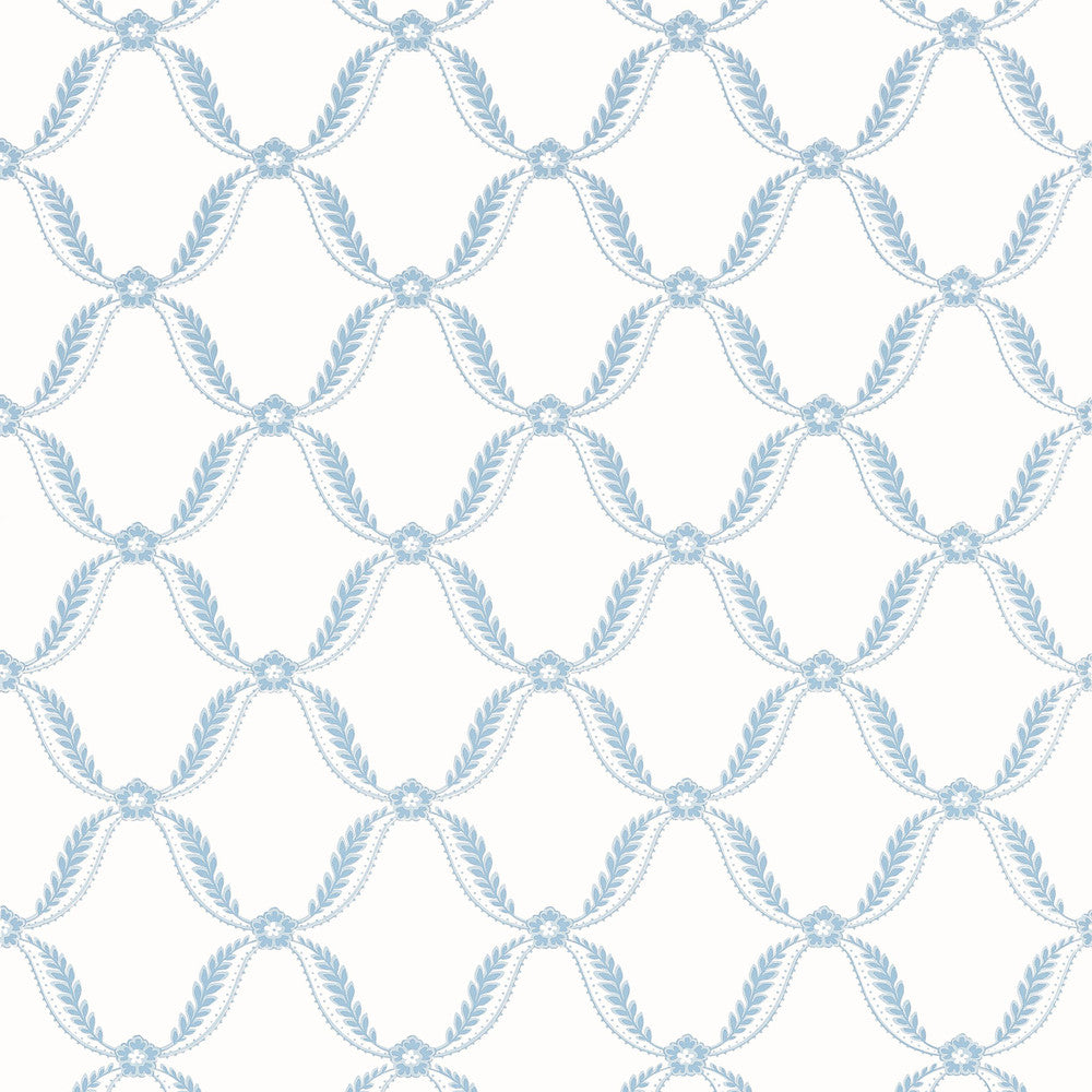 Tate Trellis Soft Blue AT57881 by Anna French Wallpaper Anna French Wallpaper Tate Trellis Soft Blue AT57881Wallpaper Bristol </p><p>Repeat: V: 6.25"(15.88 cm) 27.00"(68.58 cm) - Fabric Carolina -