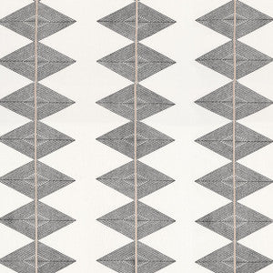 Reflection Basalt Black F912015 by Thibaut Designer Fabric