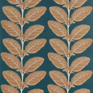 Lacinato Ochre and Mineral F912037 by Thibaut Designer Fabric