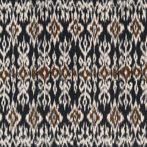 Atlas Ikat Basalt Black F912051 by Thibaut Designer Fabric